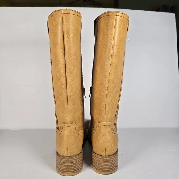 NWOT No Boundaries Women's Tall Riding Boots Size 9 Western Equestrian Tan - Picture 8 of 10